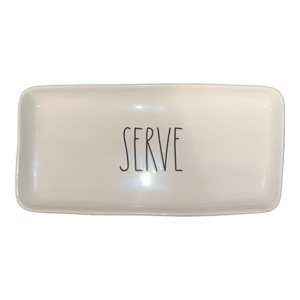Rae Dunn large SERVE platter